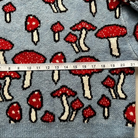 🆕 {Zara} Jacquard Knit Sweater - Mushrooms - Picture 10 of 10